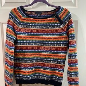 Tommy Hilfiger Colorful Patterned Crew Neck Sweater